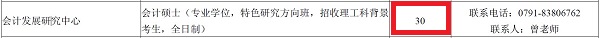 江西财经大学2019年MPAcc、MAud招生简章