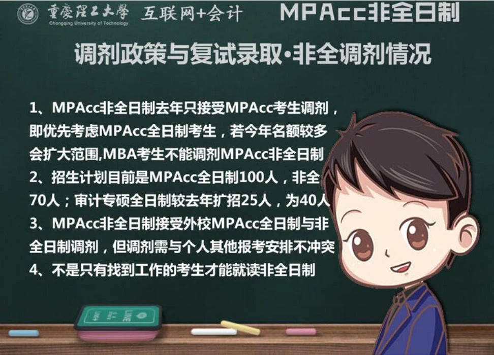重庆理工大学2020MPAcc非全日制调剂公告