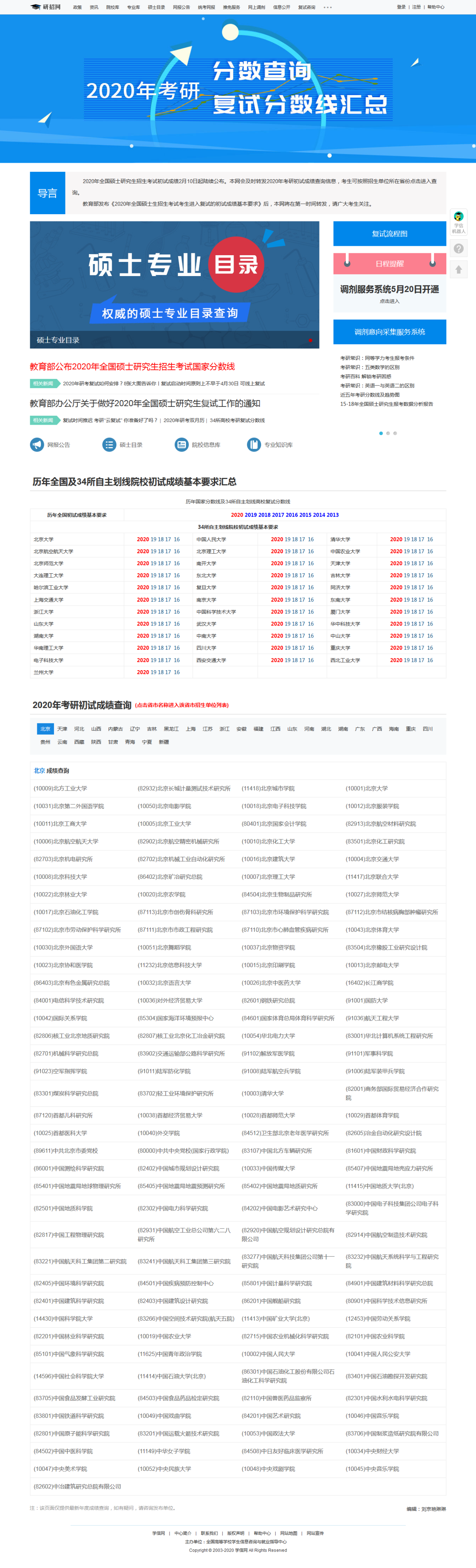 MPAcc历年国家分数线及34所自主划线高校复试分数线