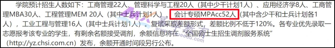 天津科技大学2021年MPAcc会计硕士录取情况解读