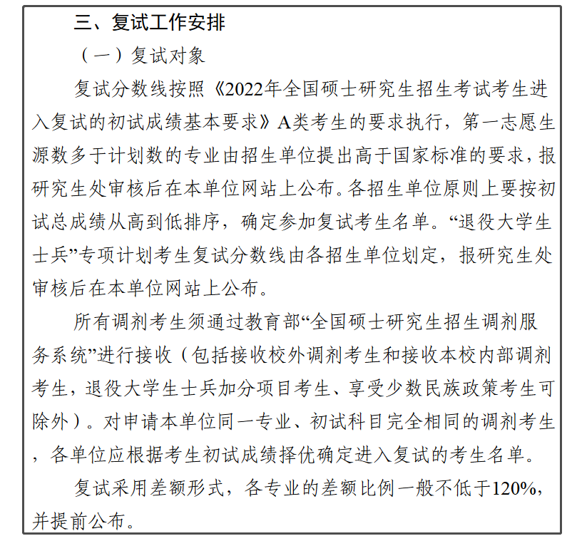 中原工学院2022年MPAcc复试分数线