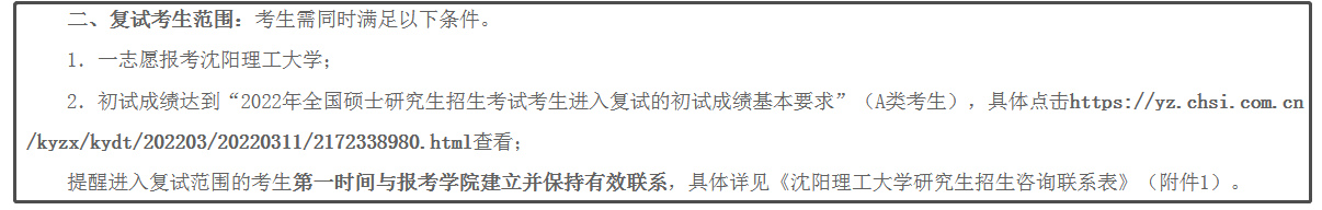 沈阳理工大学2022年MPAcc复试分数线